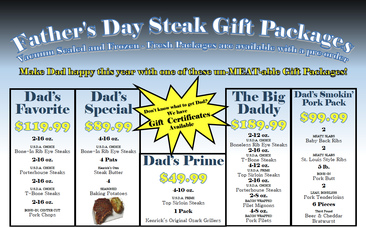 Fathers Day Meat Packages 2025